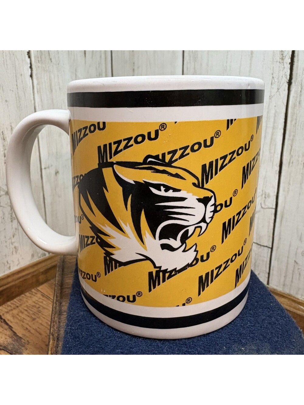 University of MISSOURI Mizzou Tigers Black Gold Cup Ceramic Coffee Mug